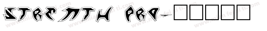 strenth pro字体转换